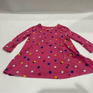 Faded Glory Pink Dress with Colorful Dots. Girls 4-5T